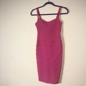 H&M trend pink body con size 6 dress